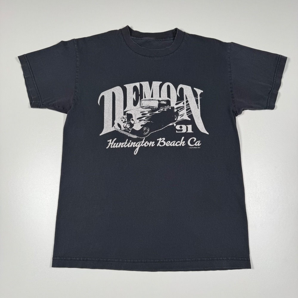 Demon Huntington Beach California Car Shirt '91 Black - Men's Small